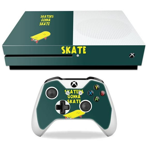 MightySkins MIXBONES-Skaters Gonna Skate Skin Decal Wrap for Microsoft Xbox One S - Skaters Gonna Skate