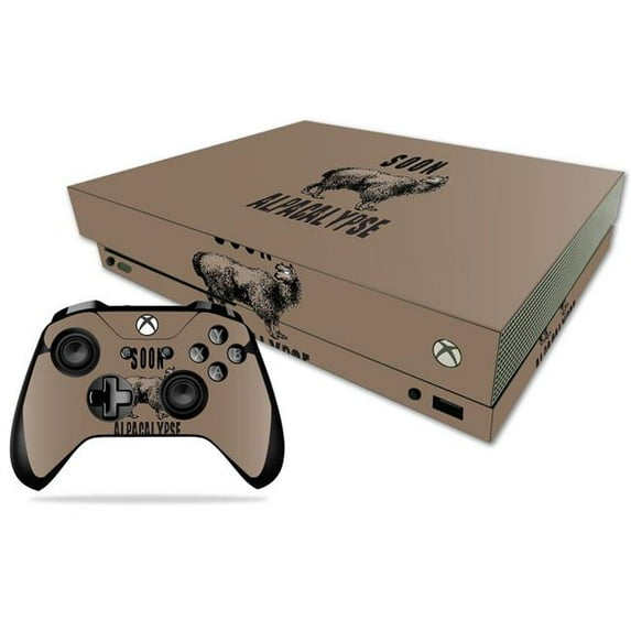 MightySkins MIXBONXCMB-Alpacalypse Skin Decal Wrap for Microsoft Xbox One X Combo Sticker - Alpacalypse