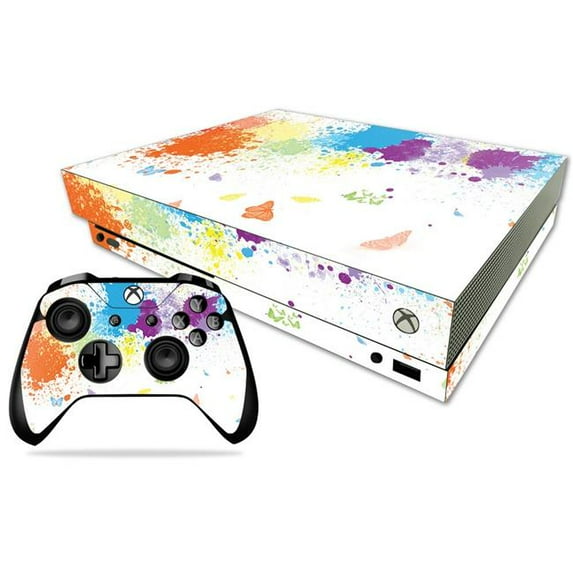 Skin Decal Wrap Compatible With Microsoft Xbox One X Splash Of Color