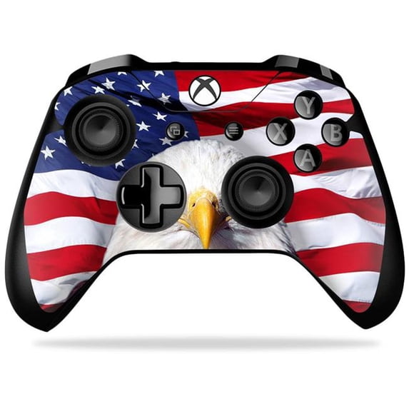 MightySkins MIXBONXCO-America Strong Skin Decal Wrap for Microsoft Xbox One X Controller Sticker - America Strong