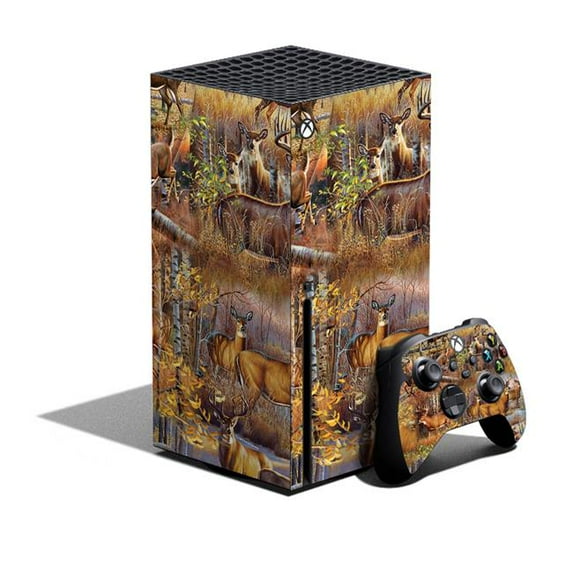 MightySkins MIXBSERXCMB-Deer Pattern Skin for XBOX Series X Bundle - Deer Pattern