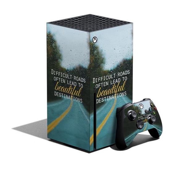 MightySkins MIXBSERXCMB-Difficult Roads Skin for XBOX Series X Bundle - Difficult Roads