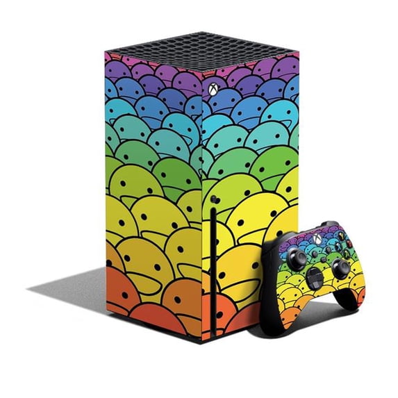 MightySkins MIXBSERXCMB-Happy Faces Skin for XBOX Series X Bundle - Happy Faces