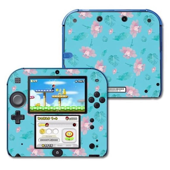 MightySkins NI2DS-Flower Power Blue Skin Decal Wrap for Nintendo 2DS Sticker - Flower Power Blue