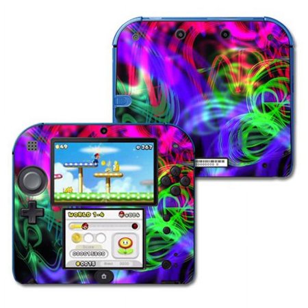 MightySkins NI2DS-Neon Splatter Skin Decal Wrap for Nintendo 2DS Sticker - Neon Splatter