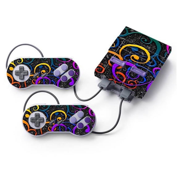 MightySkins NISUNES-Color Swirls Skin for Nintendo Super NES Classic - Color Swirls