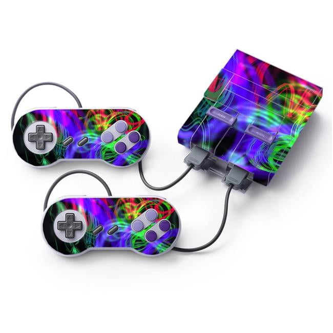 MightySkins NISUNES-Neon Splatter Skin for Nintendo Super NES Classic ...