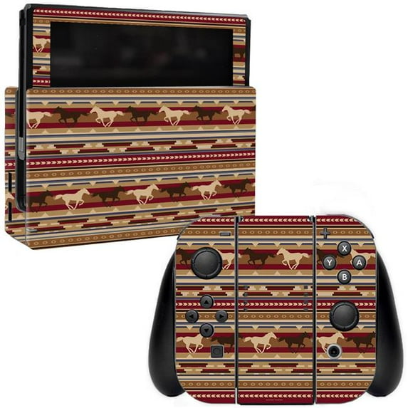 MightySkins NISWI-Western Horses Skin Compatible with Nintendo Switch - Western Horses
