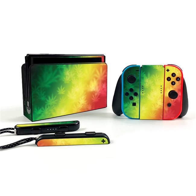Mighty Rasta MightySkins NISWIOL-Rasta Rainbow Skin Compatible with Nintendo Switch ...
