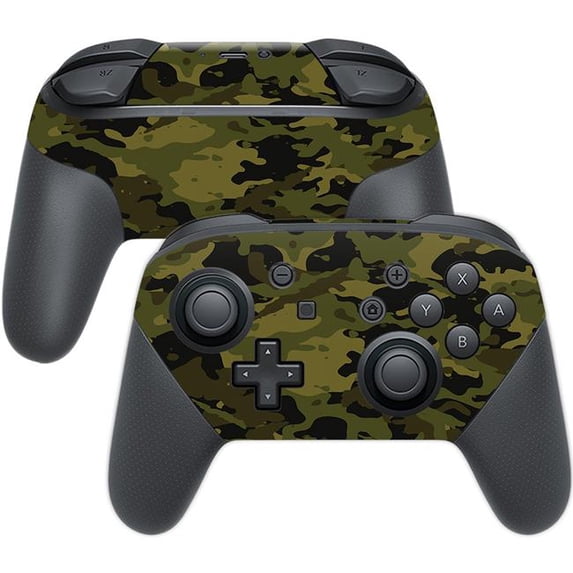 MightySkins NISWPCOI-Green Camouflage Skin Compatible with Nintendo Switch Pro Controller - Green Camouflage