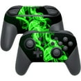 thumbnail image 1 of MightySkins NISWPCOI-Green Flames Skin for Nintendo Switch Pro Controller, Green Flames, 1 of 4