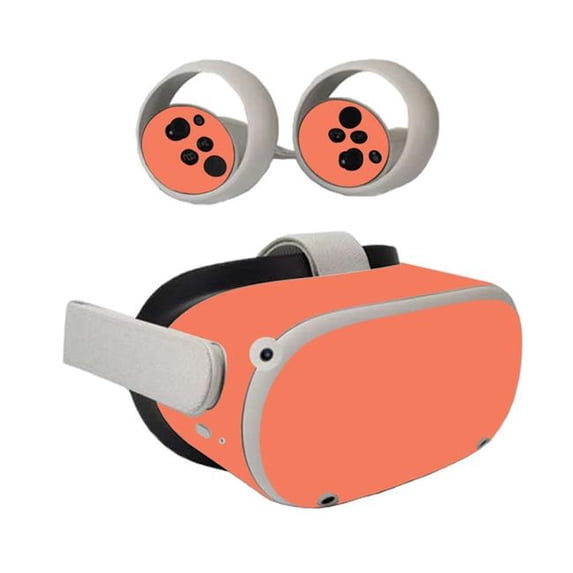 MightySkins OCQU2-Solid Salmon Skin for Oculus Quest 2 - Solid Salmon