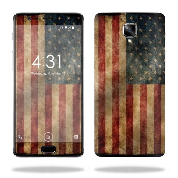 MightySkins ONPLUS3-Vintage Flag Skin for OnePlus 3 Wrap Cover Sticker - Vintage Flag