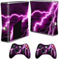 thumbnail image 1 of MightySkins Purple Lightning, Microsoft Xbox 360 S Slim System, 1 of 4