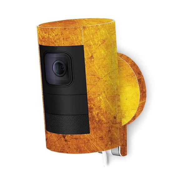 MightySkins RISTCA-Textured Gold Skin Decal Wrap for Ring Stick Up Cam Wired Sticker - Textured Gold