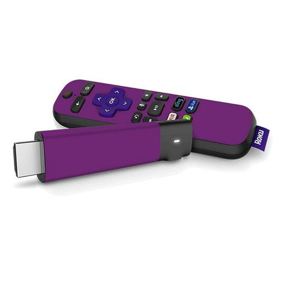 MightySkins ROSTSPL-Solid Purple Skin for Roku Streaming Stick Plus - Solid Purple