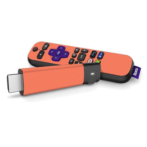 MightySkins ROSTSPL-Solid Salmon Skin for Roku Streaming Stick Plus - Solid Salmon