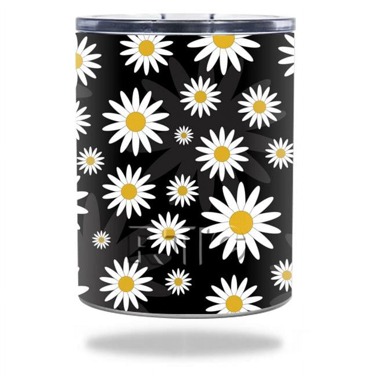 MightySkins RTLOW10-Daisies Skin for RTIC Lowball 10 oz 2016 Wrap Cover ...