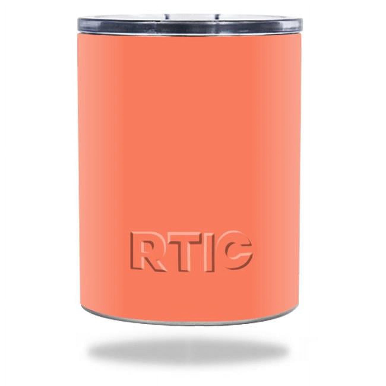 MightySkins RTLOW10-Solid Salmon Skin for RTIC Lowball 10 oz 2016 Wrap ...