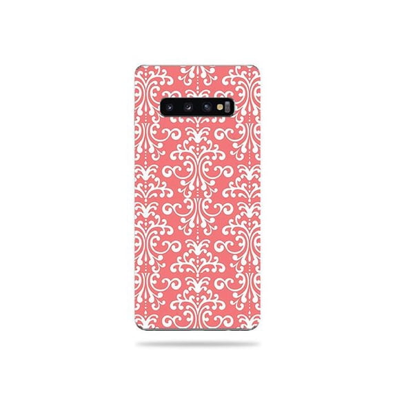 MightySkins SAGS10-Coral Damask Skin for Samsung Galaxy S10 - Coral Damask