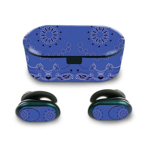 MightySkins SKPU-Blue Bandana Skin for Push Wireless Earbuds - Blue Bandana