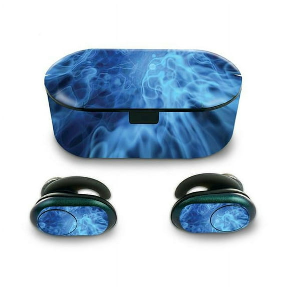 MightySkins SKPU-Blue Mystic Flames Skin for Push Wireless Earbuds - Blue Mystic Flames