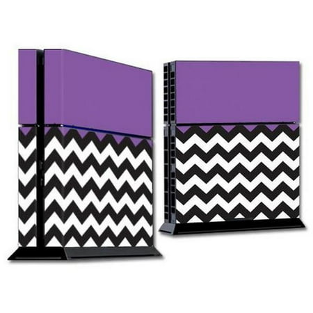MightySkins SOPS4-Purple Chevron Skin Decal Wrap for Sony PS4 Console - Purple Chevron