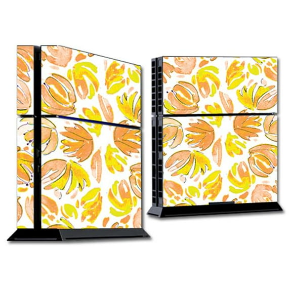 MightySkins SOPS4-Yellow Petals Skin for Sony Playstation 4 PS4 Console Wrap Sticker - Yellow Petals