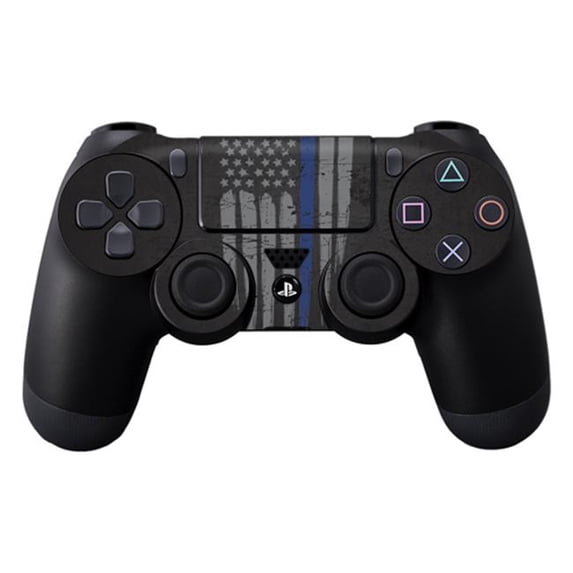 MightySkins SOPS4CO-Thin Blue Line Skin Decal Wrap for Dualshock PS4 Controller - Thin Blue Line