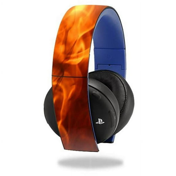 MightySkins SOPS4GLDHE-Backdraft Skin for Sony PS4 Gold Wireless Headset Headphones, Backdraft