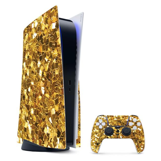 MightySkins SOPS5CMB-Gold Chips Skin for PS5 & Playstation 5 Bundle - Gold  Chips 