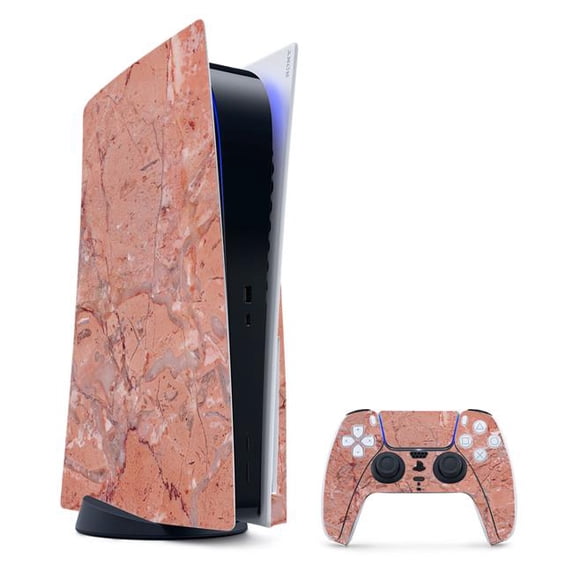 MightySkins SOPS5CMB-Pink Marble Skin for PS5 & Playstation 5 Bundle - Pink Marble