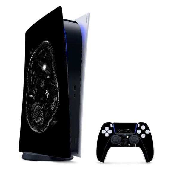 MightySkins SOPS5DGCMB-Space Cell Skin for PS5-Playstation 5 Digital Edition Bundle - Space Cell