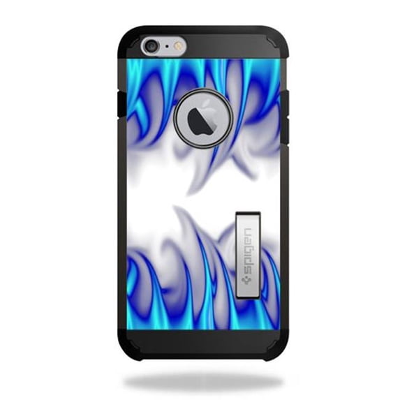 MightySkins SPTAI6PLKI-Blue Fire Skin for Spigen iPhone 6 Plus Tough Armor Kickstand Case Wrap Cover Sticker - Blue Fire