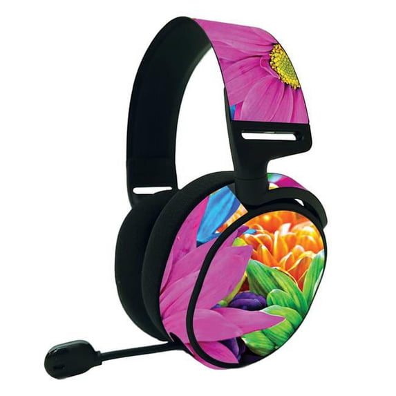 MightySkins SSAR9-Colorful Flowers Skin Compatible with SteelSeries Arctis 9 - Colorful Flowers