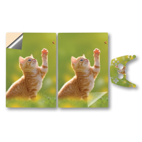 MightySkins Skin Compatible With Playstation 5 Slim Digital Edition Bundle - Kitty Dreams | Protective, Durable, and Unique Vinyl Decal wrap cover | Easy To Apply, Remove, and Change
