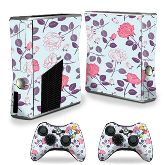 MightySkins XBOX360S-Vintage Floral Skin Decal Wrap for Xbox 360 S Slim Plus 2 Controllers - Vintage Floral