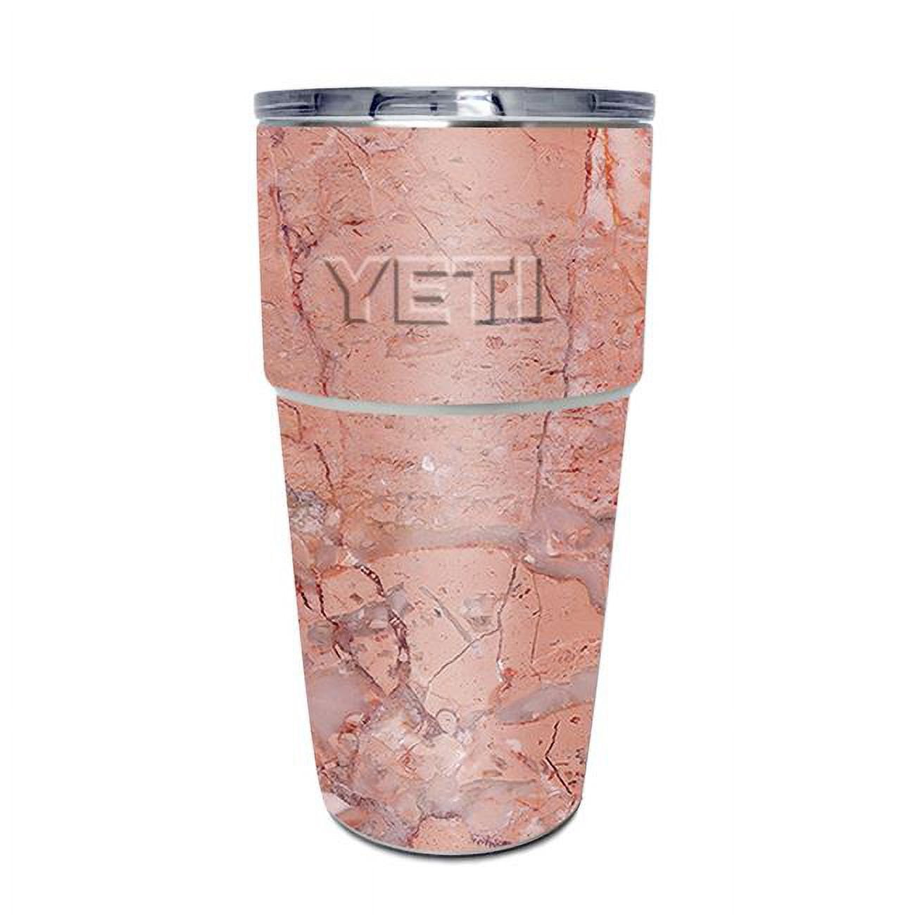 MightySkins YEPINT16SI-Pink Marble Skin for Yeti Rambler 16 oz