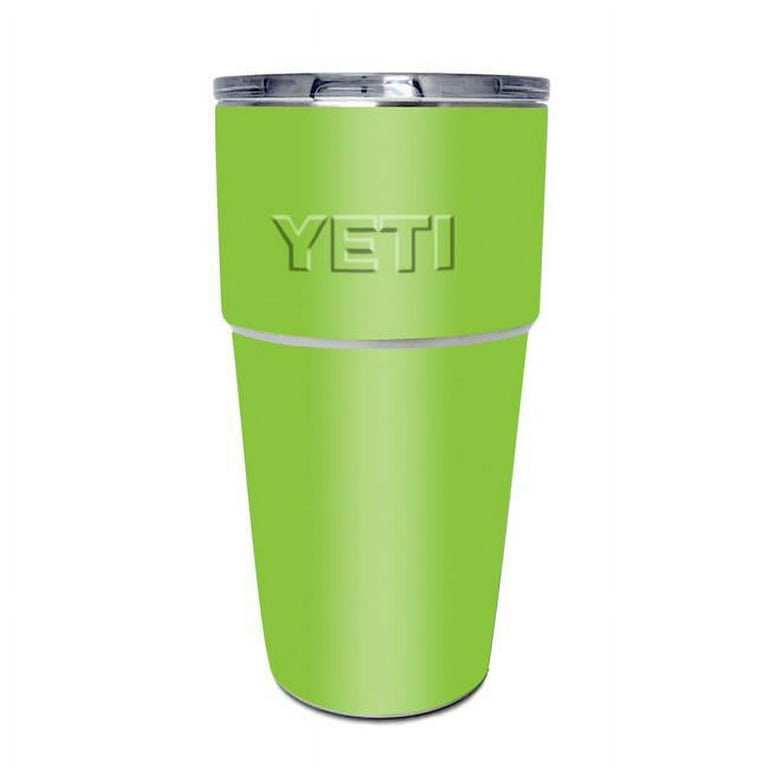 MightySkins YEPINT16SI-Solid Lime Green Skin for Yeti Rambler 16 oz  Stackable Cup - Solid Lime Green 