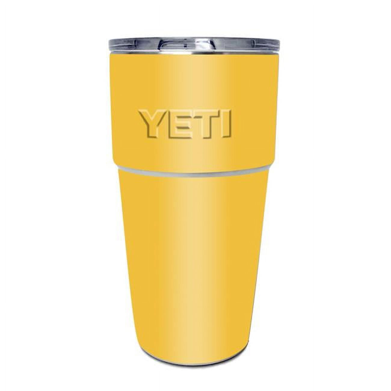 MightySkins YERAM26SI-Solid Yellow Skin for Yeti Rambler 26 oz Stackable Cup  - Solid Yellow, 1 - Baker's
