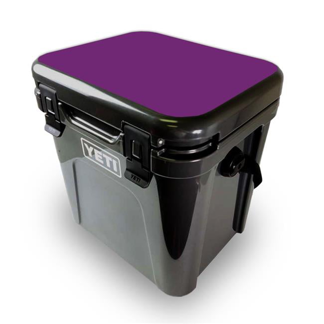 MightySkins YEROA24LID-Solid Purple Skin for Yeti Roadie 24 Hard Cooler Lid  - Solid Purple 
