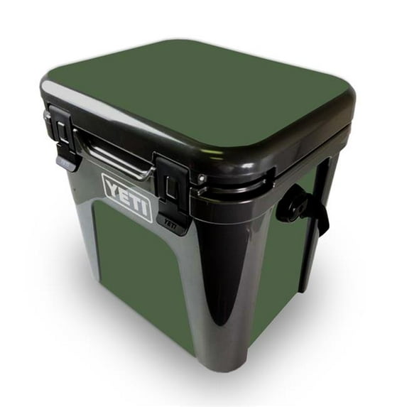 MightySkins YEROAD24-Solid Olive Skin for Yeti Roadie 24 Hard Cooler - Solid Olive