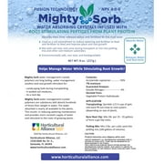 MightySorb Water Storing Crystals for Plants Water-Holding Polymer Hydrogel Granules Root Growth Stimulant Keeps Soil Moist Indoor Outdoor Plants Soil Amendment Prevent Over-Watering, 8 oz.