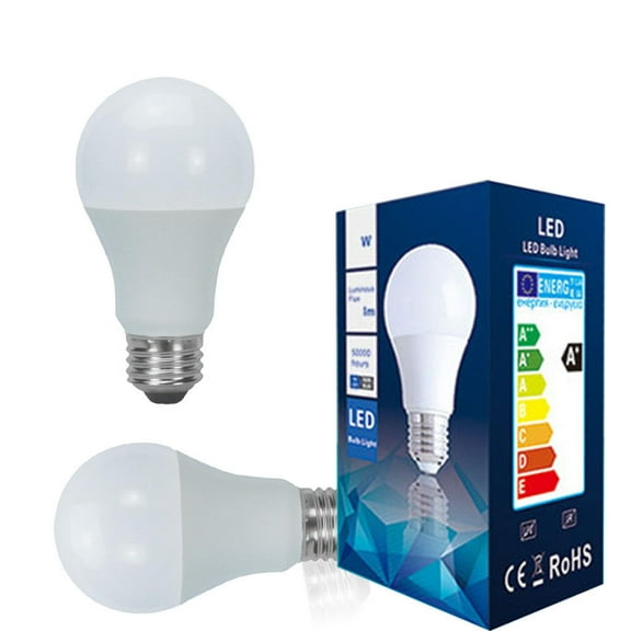 Mignova 5W E27 Energy Saving LED Warm White Light Bulb Lamp 110V-240V Cool White (10 pcs)