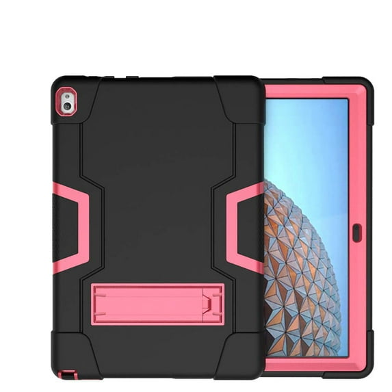 Mignova Case for Lenovo Tab P10 10.1" ,Heavy-Duty Drop-Proof and Shock-Resistant Rugged Hybrid Case Built-in Stand For Lenovo Tablet P10 10.1 inch TB-X705F /TB-X705L 2018 (Black+Pink)