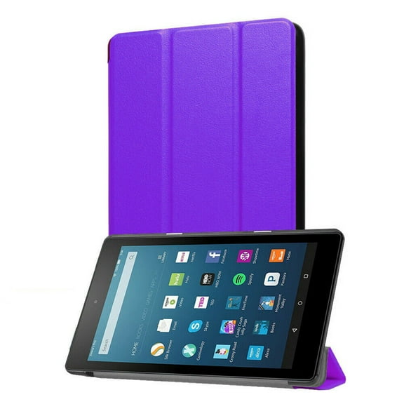 Mignova For All-New Fire 7 2017 Case,Fire 7 Case Ultra-thin lightweight Trifold Smart Case Auto Sleep/Wake for All-New Fire 7 Inch Tablet 2017 release(Purple)