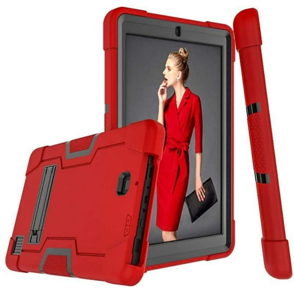 Mignova For RCA 10 Viking/Viking 2 Pro/ RCA Cambio W101V2/RCA W1013 DK Case,Heavy-Duty Drop-Proof and Shock-Resistant Rugged Hybrid(with Built-in Stand)Case(Red+Black)