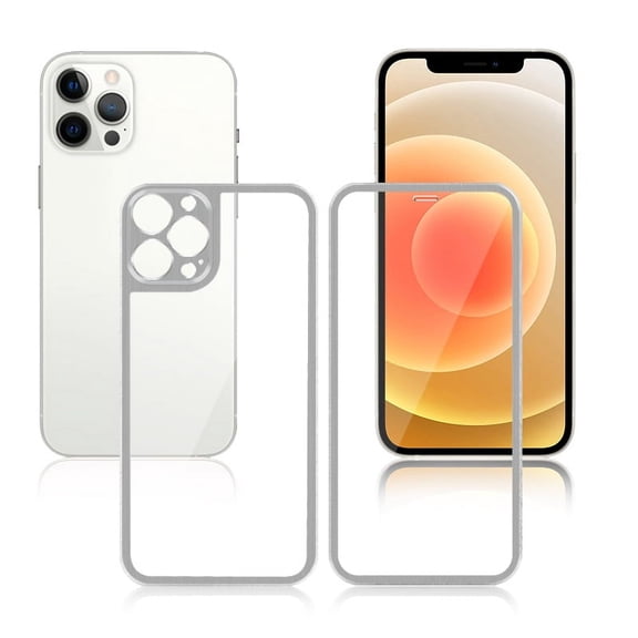 Mignova Front and Back Screen Protector for iPhone 12 Pro , Tempered Glass Haptic Touch Front and Rear Temper Film Premium HD Clarity Anti-Fingerprint/Scratch for iPhone 12 Pro 6.1" - Silver