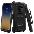 thumbnail image 1 of Mignova Galaxy S9 Case [TriGuard] Shockproof Rugged Hybrid Armor Case Cover with Belt Clip Holster for Galaxy S9 - Black, 1 of 6