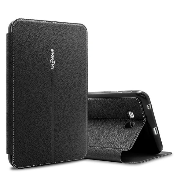 Mignova Galaxy Tab E Lite 7.0 T113 Case , Tab 3 Lite Case - Premium Leather Ultra Slim Lightweight Auto Sleep Wake Cover For Samsung Galaxy Tab 3 Lite 7.0 / Tab E 7" Lite T110 T111 T113 T116(Black)